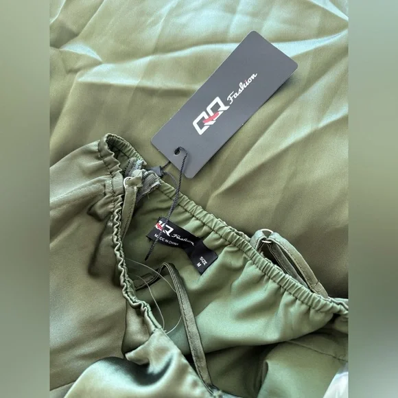 Olive Green Dress - Picture 5 of 11